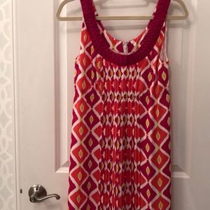 Tory Burch sleeveless silk print dress, size 6
